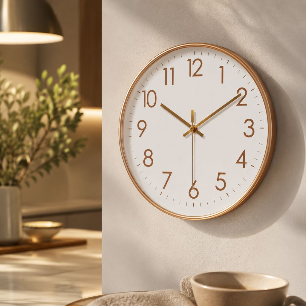 Stille Wandklok Scandinavisch Ontwerp 25-35cm Zwart Wit Goud Kwartsmechanisme Woonkamer Slaapkamer Decoratie