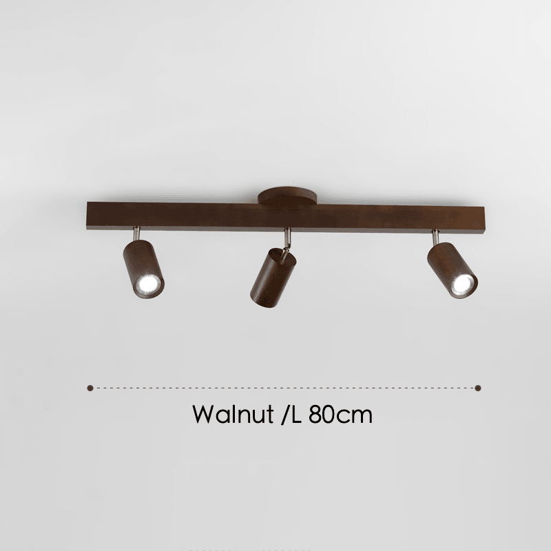 Modulaire Houten Plafondlamp met Verstelbaar Licht - Scandinavisch Design