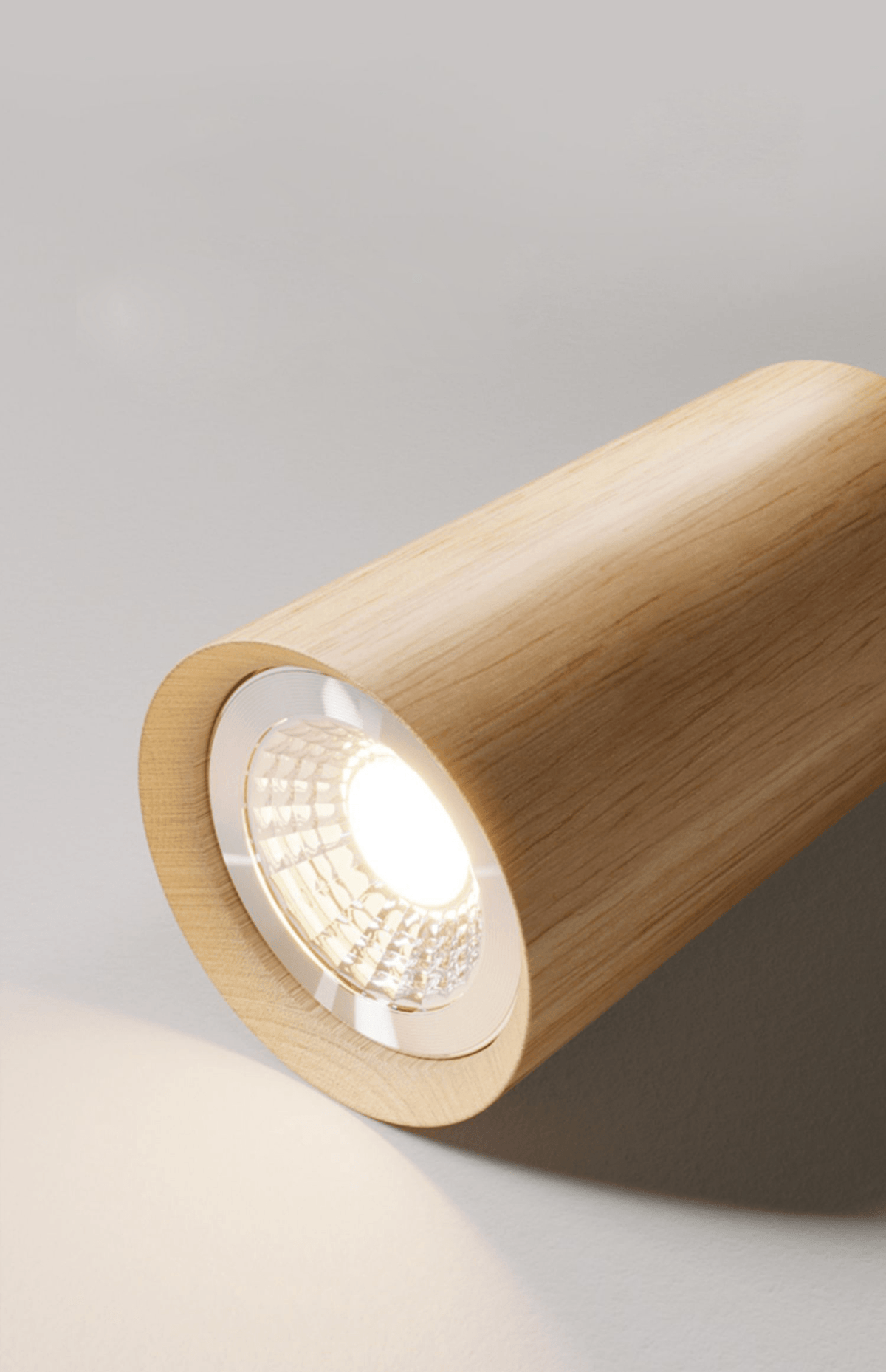 Modulaire Houten Plafondlamp met Verstelbaar Licht - Scandinavisch Design