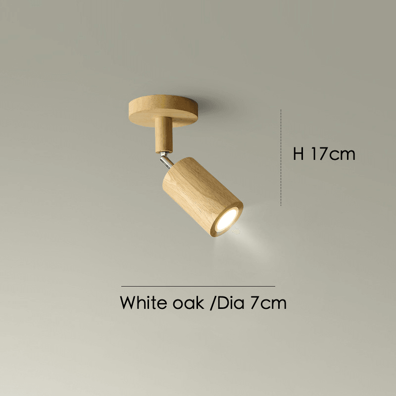 Modulaire Houten Plafondlamp met Verstelbaar Licht - Scandinavisch Design
