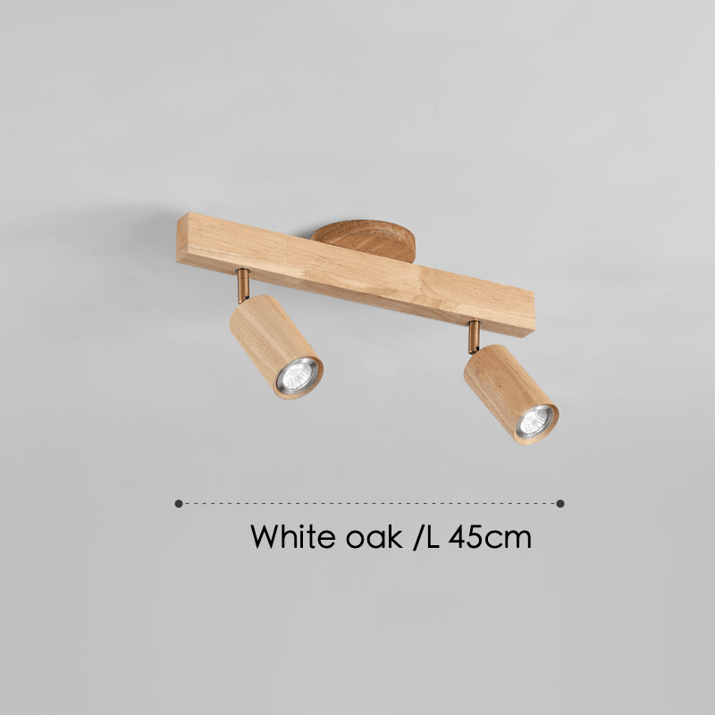 Modulaire Houten Plafondlamp met Verstelbaar Licht - Scandinavisch Design