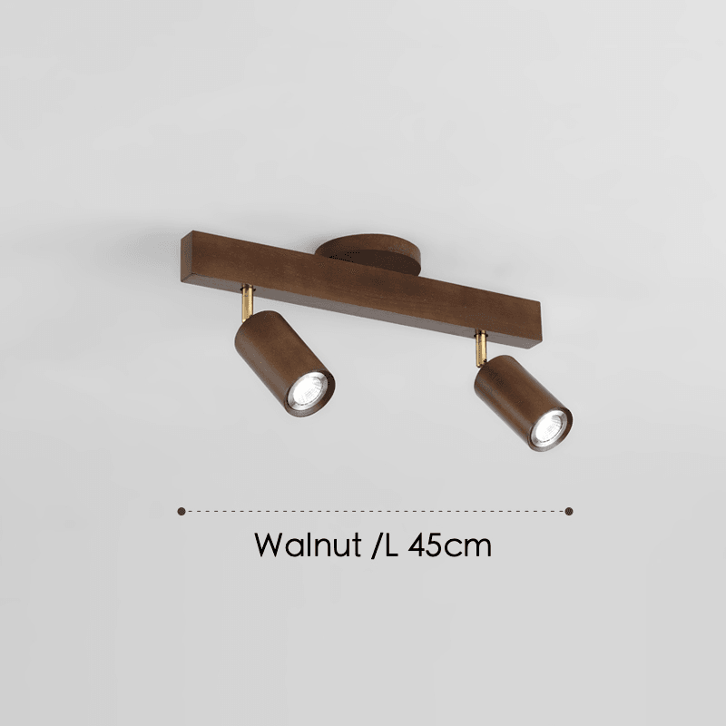 Modulaire Houten Plafondlamp met Verstelbaar Licht - Scandinavisch Design