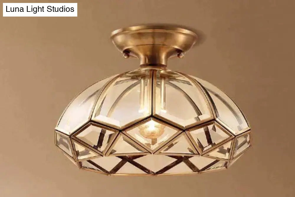 Koperen Plafondlamp Minimalistisch Design Hal Slaapkamer Woonkamer LED Verlichting Opbouwmontage E27