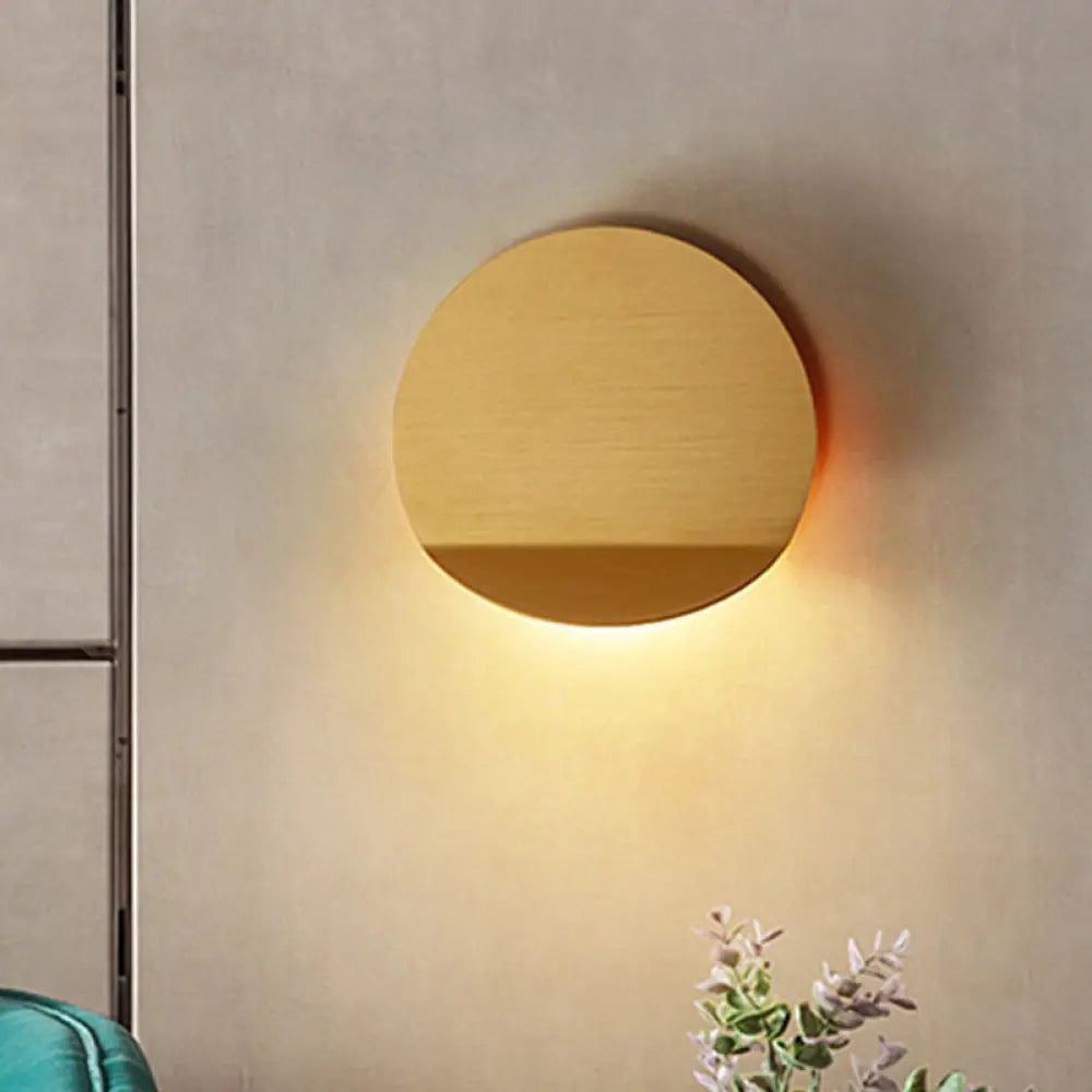 Ronde Wandlamp Metaal LED Dimbaar Warm Wit Gang Hal Corridor Modern Scandinavisch Design Sfeervol Licht