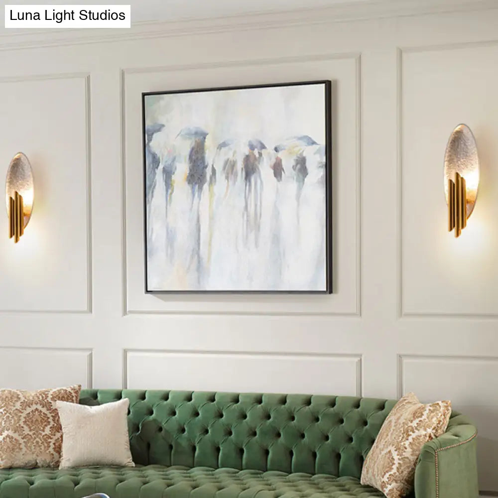 Moderne Wandlamp Duo met Ovale Backplate Cilindervormige Kappen Zilver Goud Indoor Sfeerlicht E14 Fitting