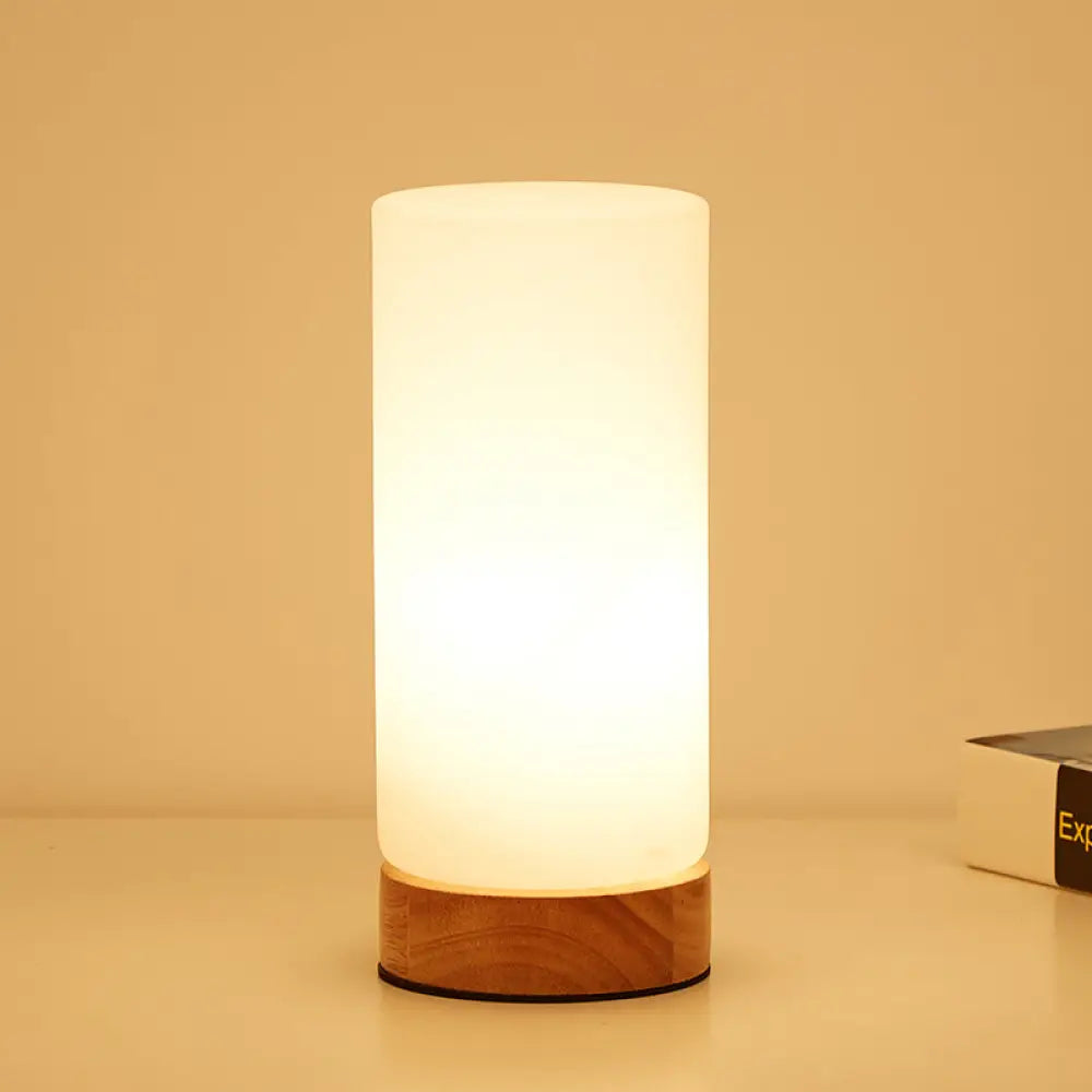 Tafellamp met Glazen Kap Wit Modern Design Leeslamp Bureau Verlichting E26 E27 Fitting Sfeerlamp Tafel
