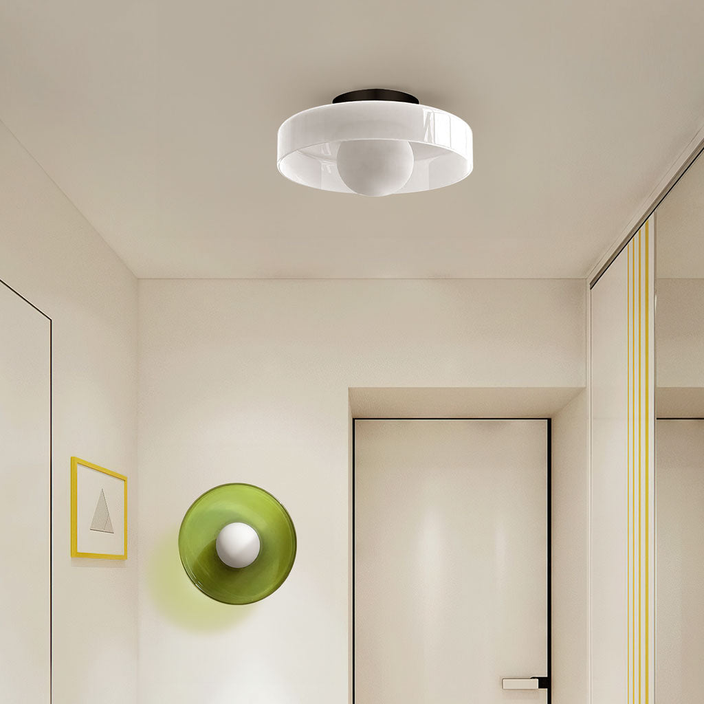 Glazen Schijf Plafondlamp & Wandlamp - Moderne Designverlichting in Glas