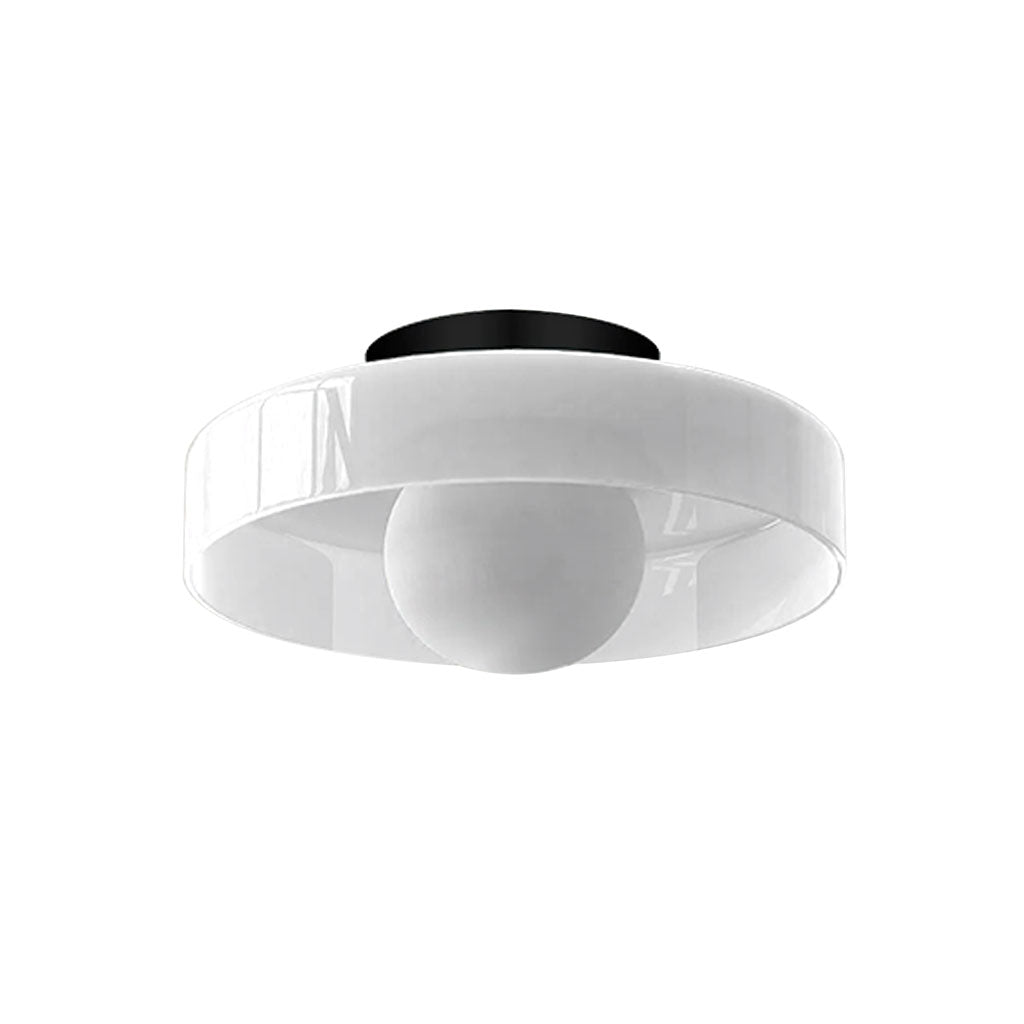 Wandlamp Glas Schijf Mat Wit Groen Geel ∅25 en ∅35 cm G9 Metalen Basis Slaapkamer Hal