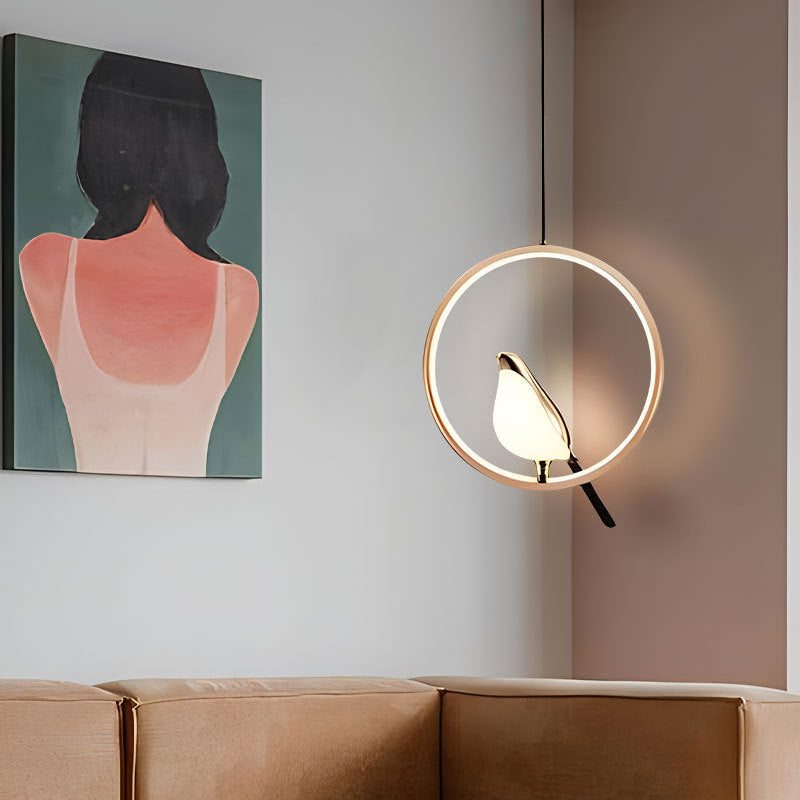 Hanglamp Vogels op Tak Metaal LED Warm Wit 3000K Zwart Goud Eettafel Woonkamer Sfeerlicht Design Interieur