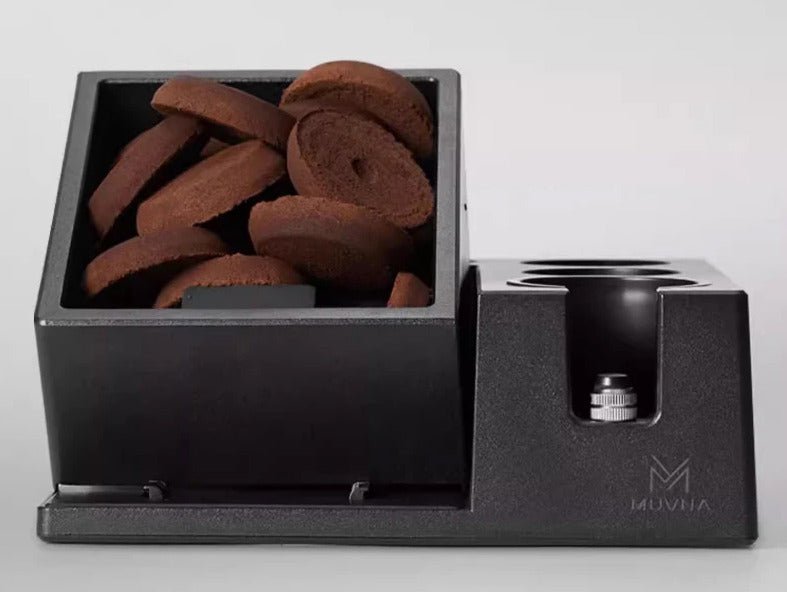 Espresso Tampingstation met Klopbak voor Koffiemaling 51-58mm Verstelbaar Barista Werkstation Koffiehoek