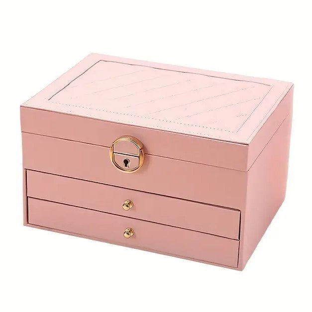 Luxe Sieradendoos met Meerdere Lagen - Elegante Opbergbox voor Sieraden