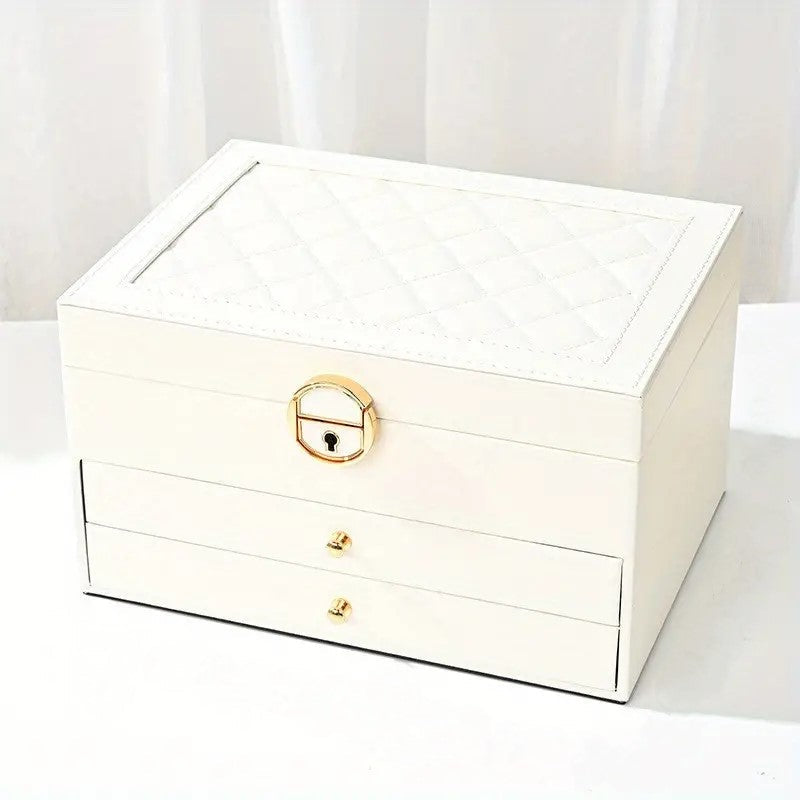 Luxe Sieradendoos met Meerdere Lagen - Elegante Opbergbox voor Sieraden