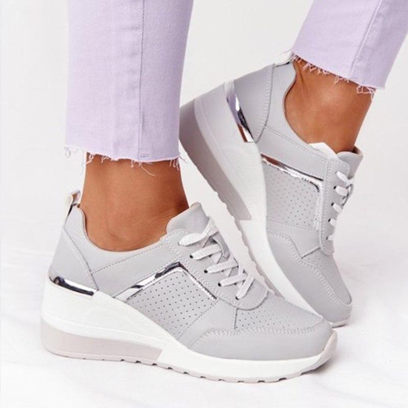 Dames Sneakers Ademend met Verstevigde Hiel & Antislip Zool Casual Sportschoenen Wandelschoen Vrije Tijd