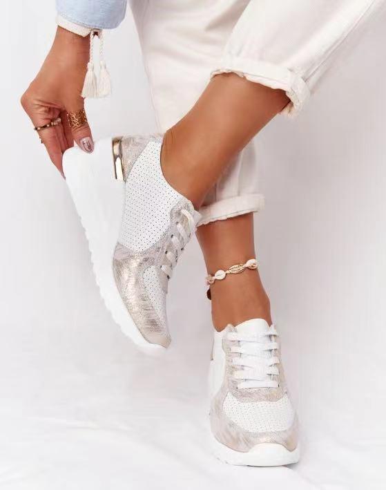 Dames Sneakers Ademend met Verstevigde Hiel & Antislip Zool Casual Sportschoenen Wandelschoen Vrije Tijd
