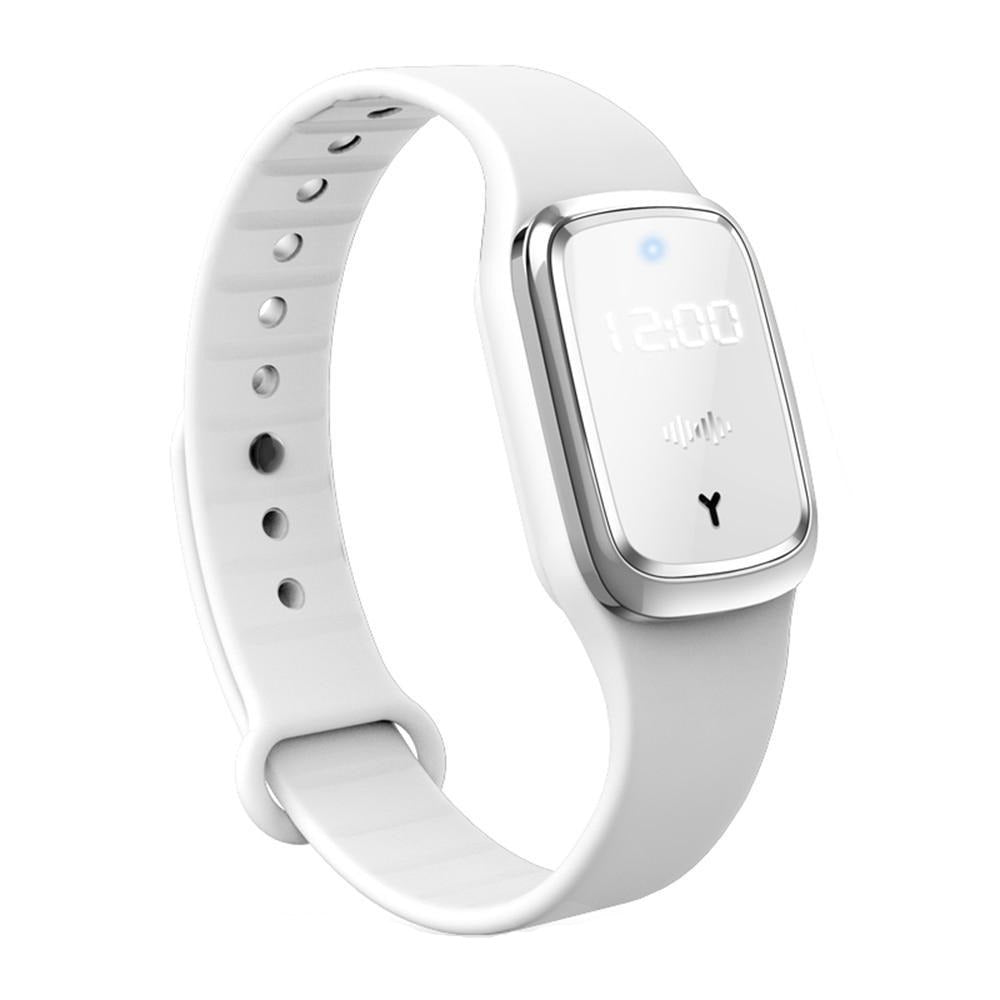 Ultrasonische Muggenarmband met 3 Frequentiemodi USB-Oplaadsysteem Insectenbescherming Camping Outdoor