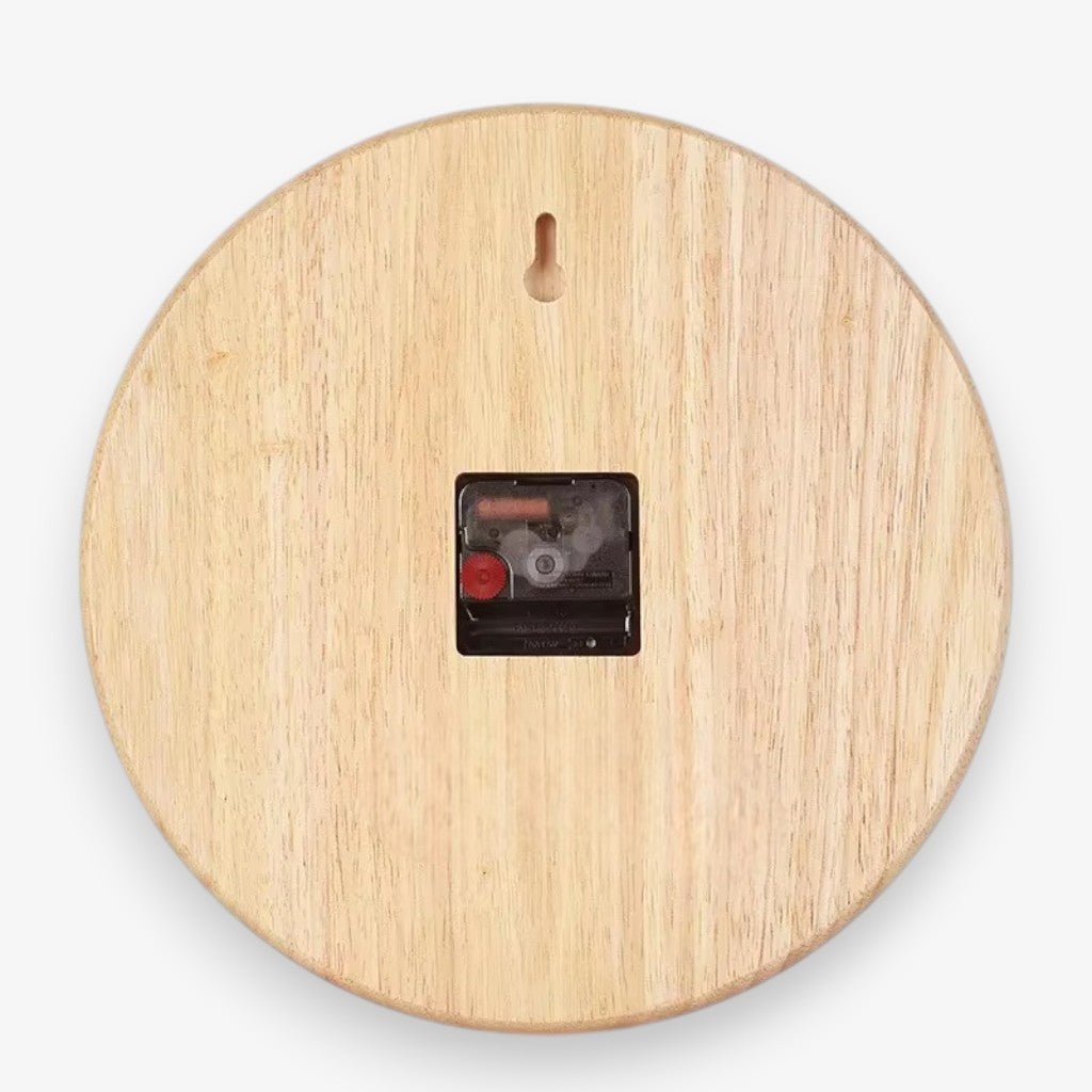 Stille Houten Wandklok Scandinavische Stijl Woonkamer Slaapkamer Decoratie Natuurlijk Hout Interieur