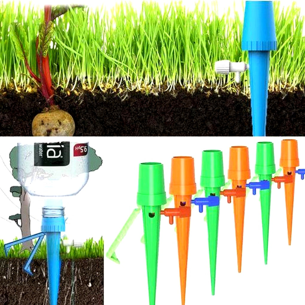 Automatische Watertoevoer Kegels met Instelbare Druppelsnelheid voor Kamerplanten en Bloempotten Vakantie