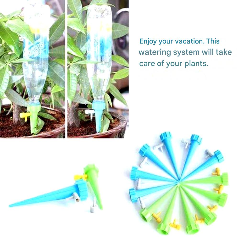 Automatische Watertoevoer Kegels met Instelbare Druppelsnelheid voor Kamerplanten en Bloempotten Vakantie