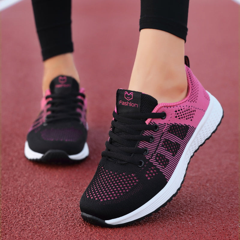 Dames Sneakers met Voetgewelfondersteuning Ademend Mesh Sportschoenen voor Dagelijks Comfort Beweging Wandelen