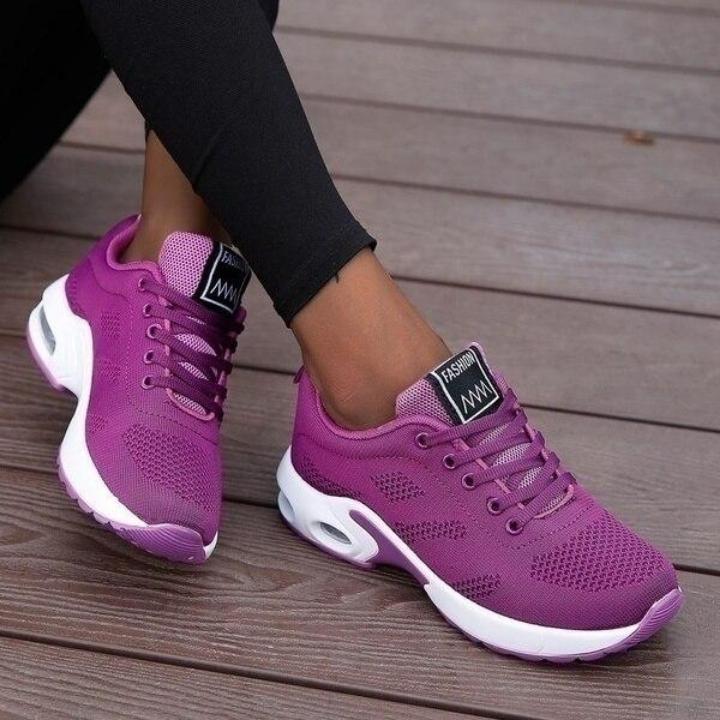 Dames Sneakers met Voetgewelfondersteuning Ademend Mesh Sportschoenen voor Dagelijks Comfort Beweging Wandelen