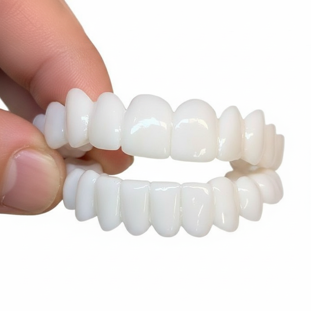 Cosmetische Tandenkap Thermoplastisch Hars Boven- & Onderkaak Opzetveneer Mondhygiëne Glimlach Verzorging Thuis