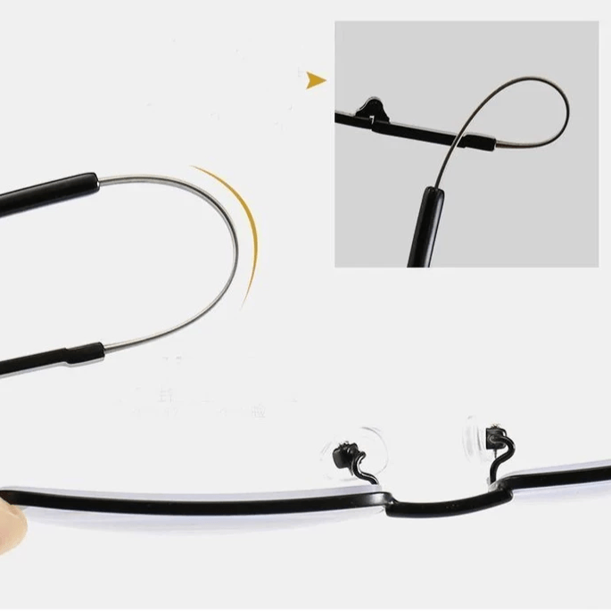 Progressieve Titanium Leesbril Multifocaal Dichtbij Veraf Blauwlichtfilter Ultralicht 17g Unisex Brillen