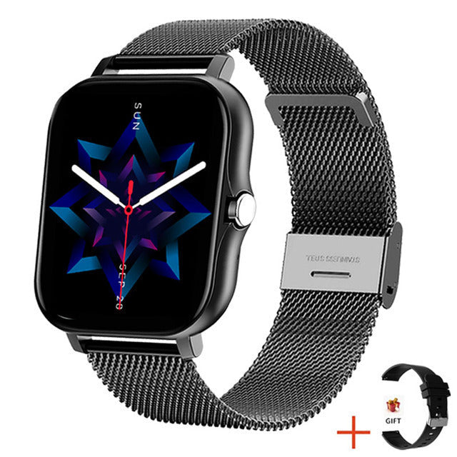 Dames Smartwatch Metalen Band Hartslagmeter Stappenteller Slaapanalyse Bloeddrukmeting Fitness Tracker