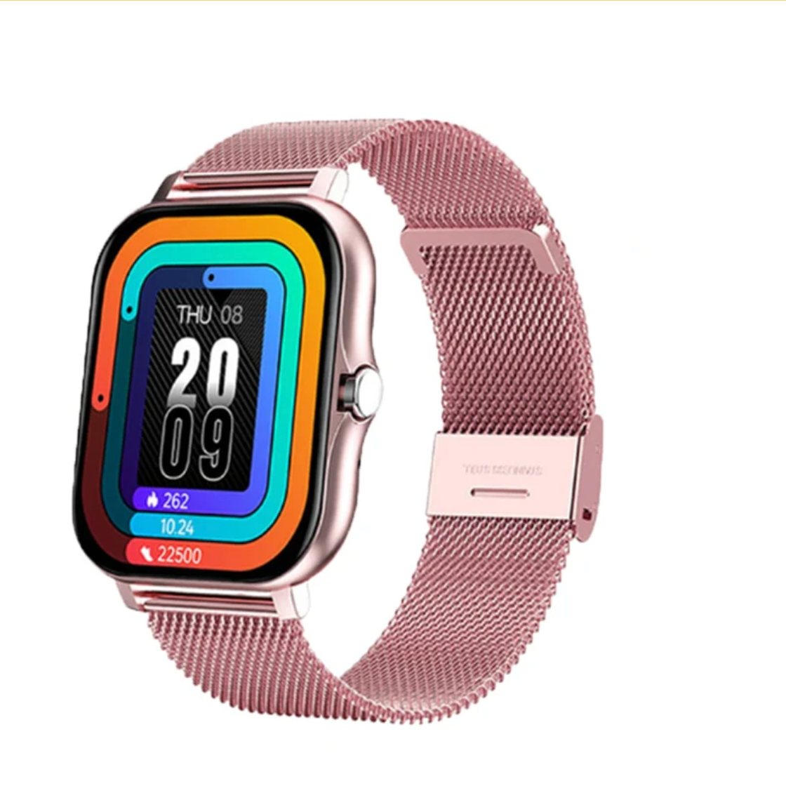 Dames Smartwatch Metalen Band Hartslagmeter Stappenteller Slaapanalyse Bloeddrukmeting Fitness Tracker
