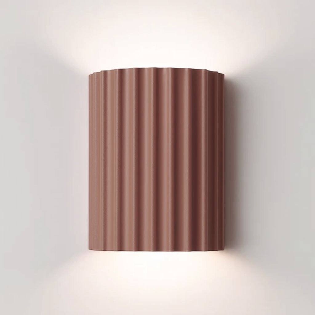 Wandlamp Geribbeld Hars G9 Pastellicht Omhoog Omlaag Verlichting Gangen Slaapkamer Trappenhuis Kinderkamer