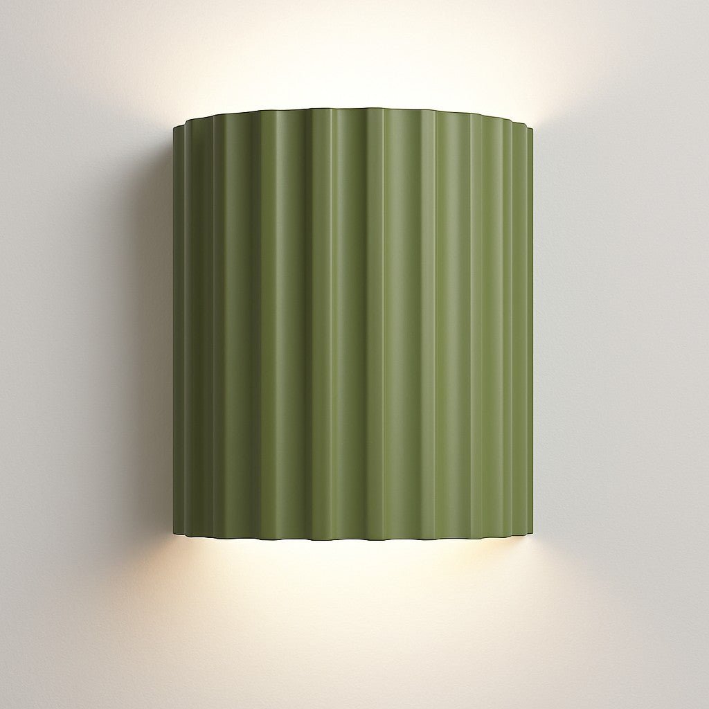 Wandlamp Geribbeld Hars G9 Pastellicht Omhoog Omlaag Verlichting Gangen Slaapkamer Trappenhuis Kinderkamer