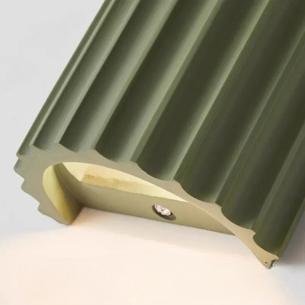 Wandlamp Geribbeld Hars G9 Pastellicht Omhoog Omlaag Verlichting Gangen Slaapkamer Trappenhuis Kinderkamer