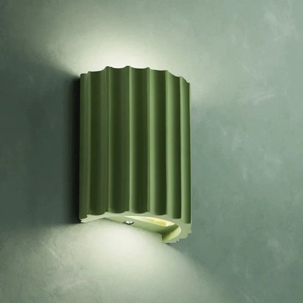 Wandlamp Geribbeld Hars G9 Pastellicht Omhoog Omlaag Verlichting Gangen Slaapkamer Trappenhuis Kinderkamer
