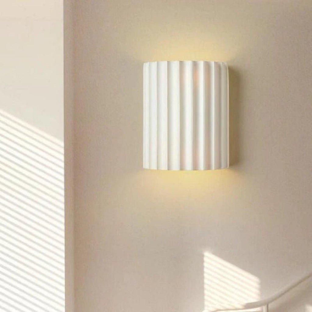 Wandlamp Geribbeld Hars G9 Pastellicht Omhoog Omlaag Verlichting Gangen Slaapkamer Trappenhuis Kinderkamer