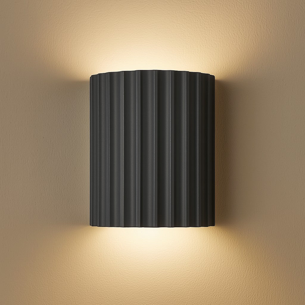 Wandlamp Geribbeld Hars G9 Pastellicht Omhoog Omlaag Verlichting Gangen Slaapkamer Trappenhuis Kinderkamer