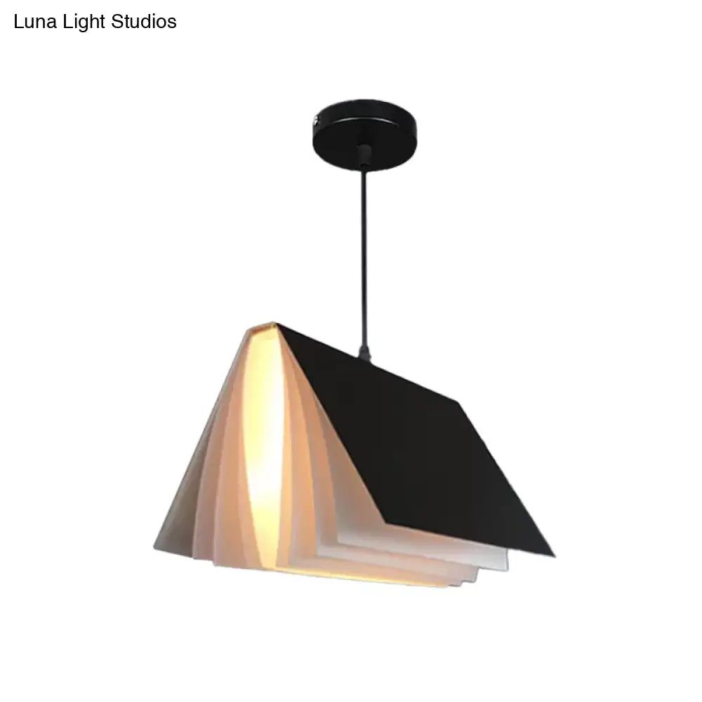 Hanglamp Openboek Design Kunststof 24cm Rond Modern Nordic Scandinavisch Sfeerverlichting Woonkamer Eetkamer