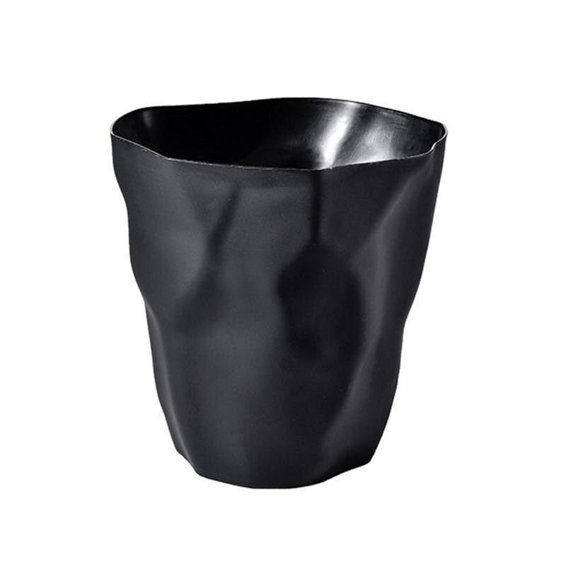Prullenbak Kunststof 27cm Wit Minimalistisch Scandinavisch Design Badkamer Kantoor Afvalbak Compact Moderne Vorm