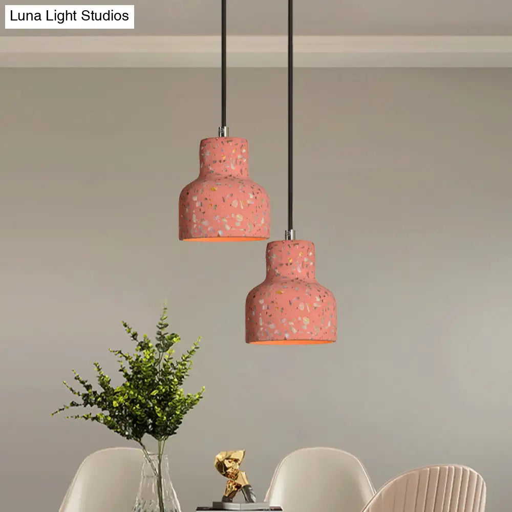 Hanglamp Terrazzo Cement Eettafel Verlichting Industrieel Design Pendellamp E26 E27 Fitting Noordse Stijl