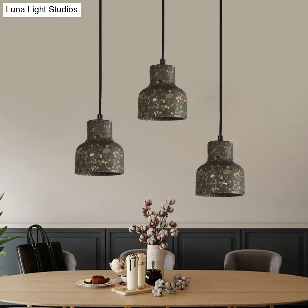 Hanglamp Terrazzo Cement Eettafel Verlichting Industrieel Design Pendellamp E26 E27 Fitting Noordse Stijl