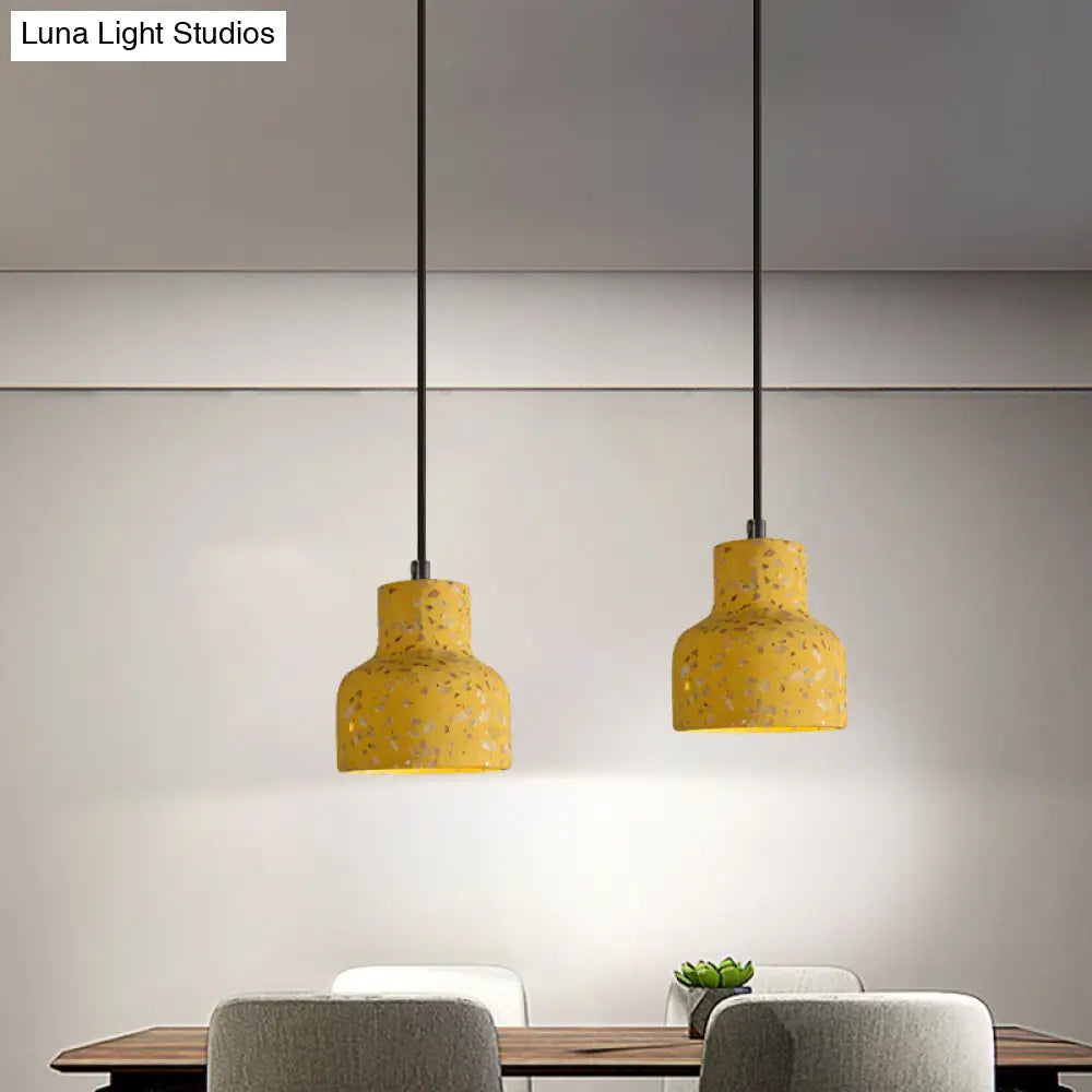 Hanglamp Terrazzo Cement Eettafel Verlichting Industrieel Design Pendellamp E26 E27 Fitting Noordse Stijl