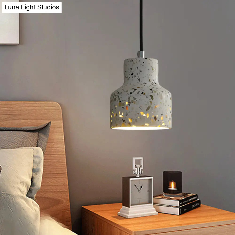 Hanglamp Terrazzo Cement Eettafel Verlichting Industrieel Design Pendellamp E26 E27 Fitting Noordse Stijl