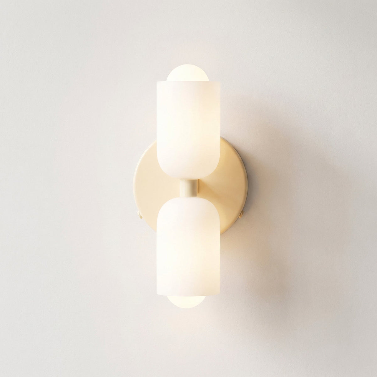 Wandlamp Tweevoudig Licht Metaal en Glas E27 Moderne Wandverlichting voor Woonkamer Gang Slaapkamer Hal
