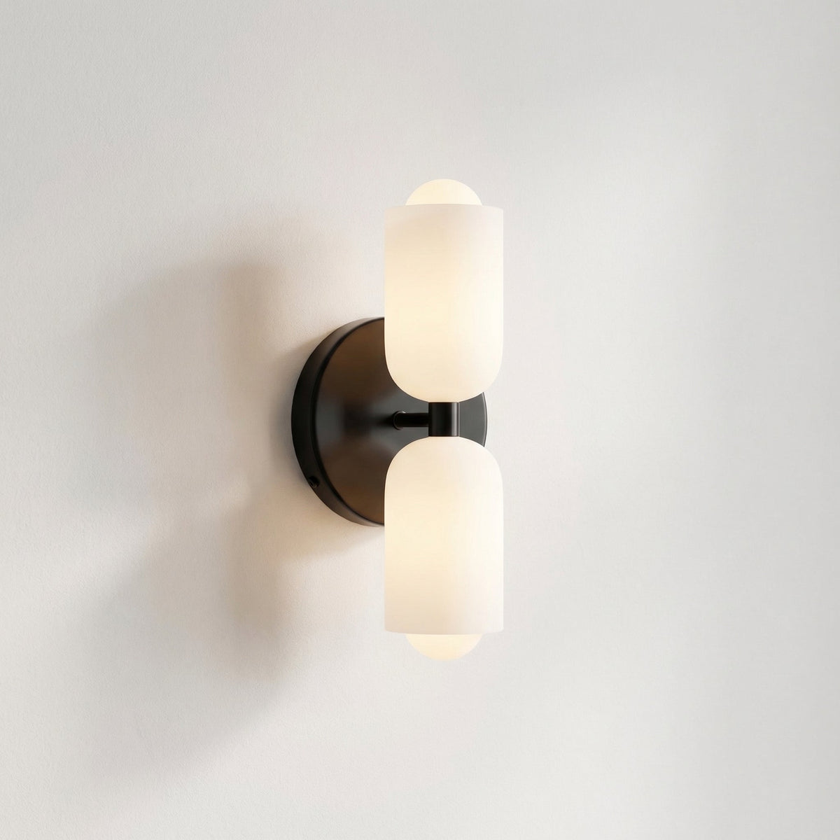 Wandlamp Tweevoudig Licht Metaal en Glas E27 Moderne Wandverlichting voor Woonkamer Gang Slaapkamer Hal