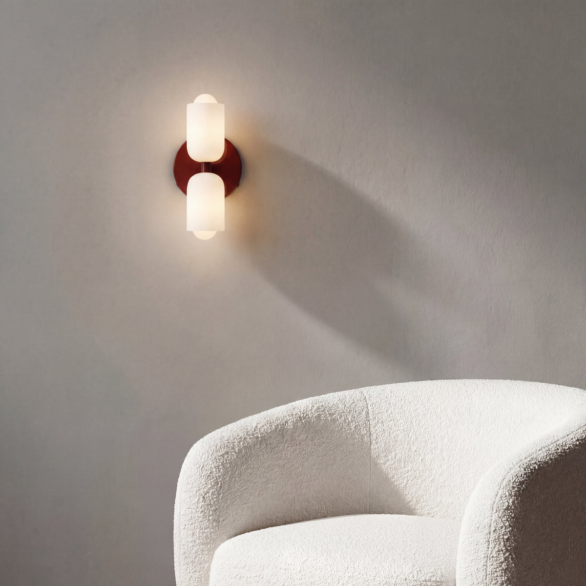 Wandlamp Tweevoudig Licht Metaal en Glas E27 Moderne Wandverlichting voor Woonkamer Gang Slaapkamer Hal