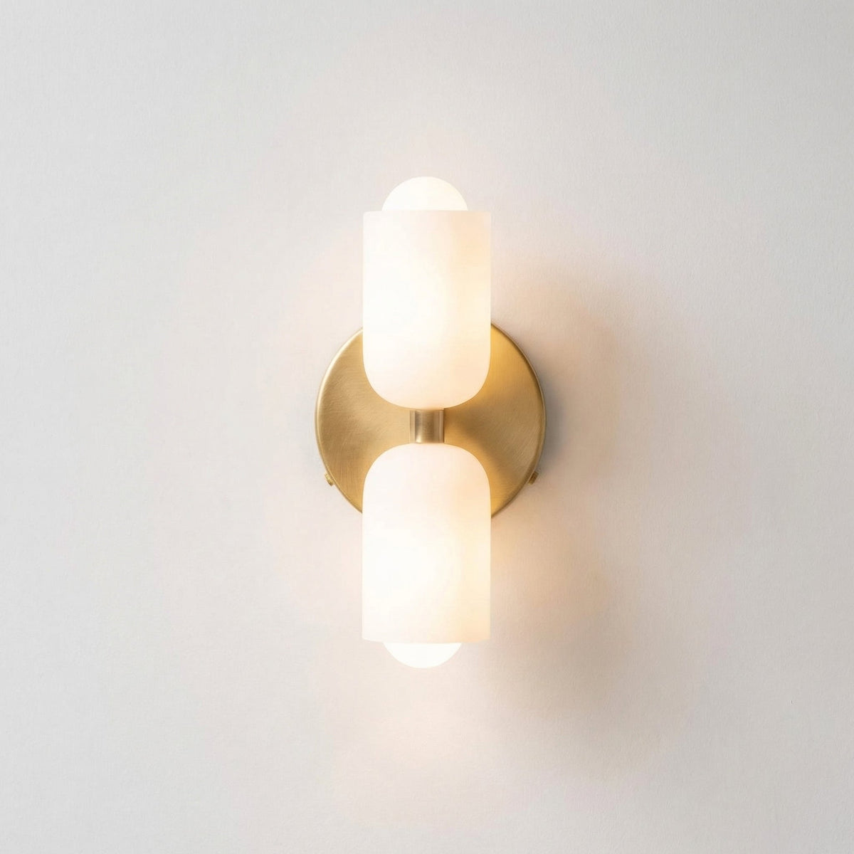 Wandlamp Tweevoudig Licht Metaal en Glas E27 Moderne Wandverlichting voor Woonkamer Gang Slaapkamer Hal