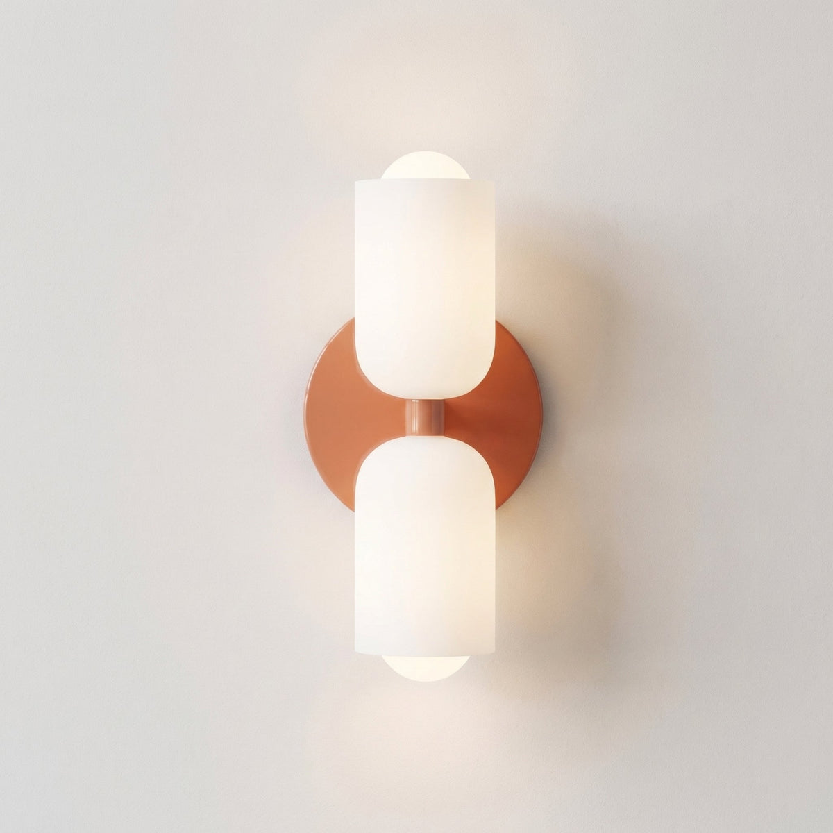 Wandlamp Tweevoudig Licht Metaal en Glas E27 Moderne Wandverlichting voor Woonkamer Gang Slaapkamer Hal