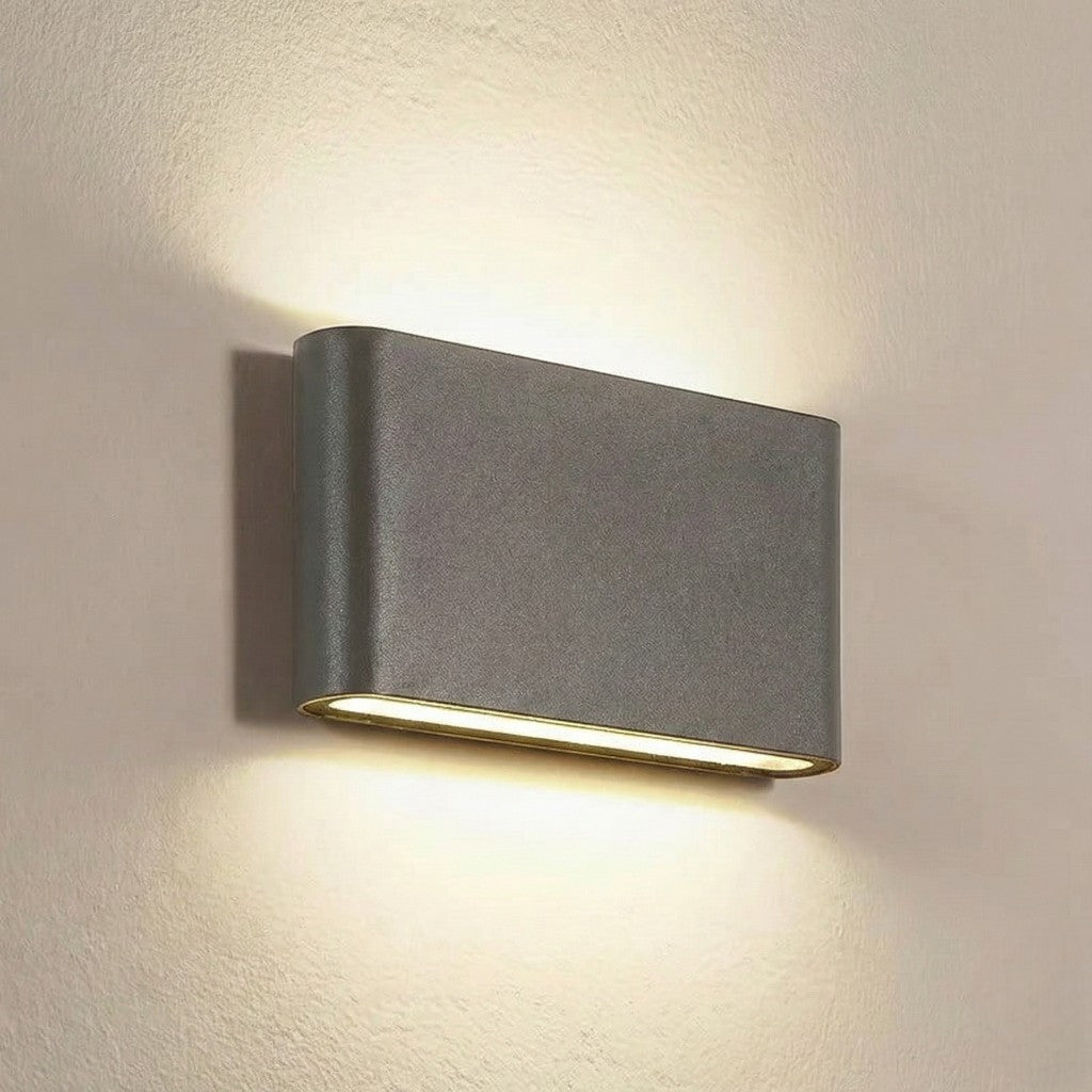 Buitenwandlamp LED IP65 Waterdicht Aluminium Zwart Wit Grijs voor Tuin Terras Veranda Modern Design 6W 12W