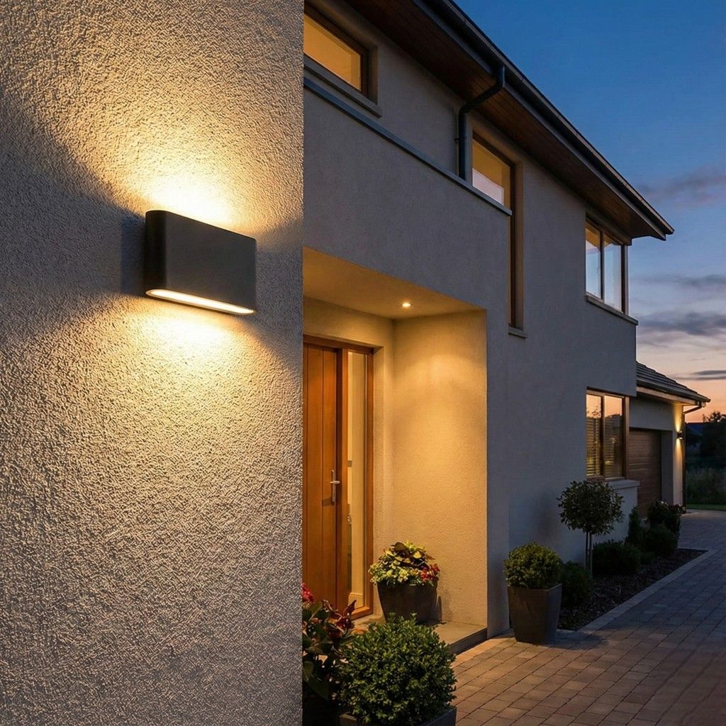Buitenwandlamp LED IP65 Waterdicht Aluminium Zwart Wit Grijs voor Tuin Terras Veranda Modern Design 6W 12W