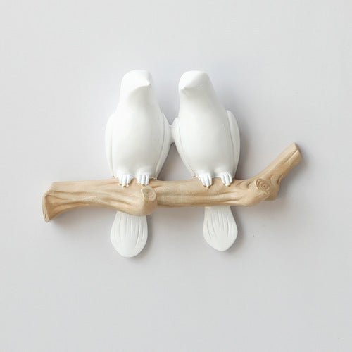 Decoratieve Wandhaak met Vogelontwerp - Harskunst voor Hal, Slaapkamer en Badkamer - Stijlvolle Opbergoplossing met Natuurlijke Charme
