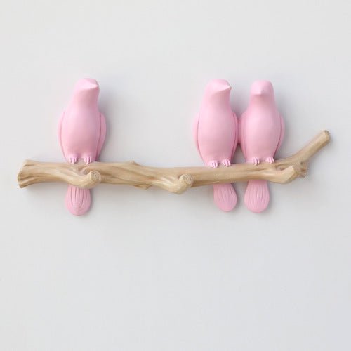Decoratieve Wandhaak met Vogelontwerp - Harskunst voor Hal, Slaapkamer en Badkamer - Stijlvolle Opbergoplossing met Natuurlijke Charme