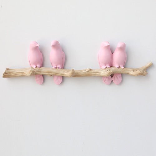 Decoratieve Wandhaak met Vogelontwerp - Harskunst voor Hal, Slaapkamer en Badkamer - Stijlvolle Opbergoplossing met Natuurlijke Charme